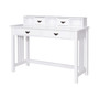 Writing Desk Mission White Home Office Computer Desk 4 Drawer