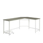 Dazenus Computer Desk, Gray & White Finish OF 00043