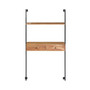 Wall Desk 35.4"x15.7"x66.9" Solid Acacia Wood
