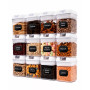 12 Piece Food Storage Containers, 0.5 Liter