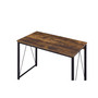 Zaidin Writing Desk, Weathered Oak & Black Finish 92600