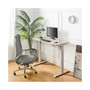 Florence Wood and Metal Electric Height Adjustable Motion Desk in Light Gray