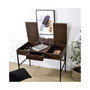 Verster Built-in USB Port Writing Desk, Oak & Black Finish 93092