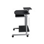 Compact Computer Cart With Storage, Graphite