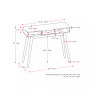 Acerra Entryway Table with Pattern