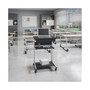 Rolling Laptop Cart with Storage, Graphite