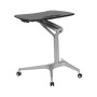 Mobile Sit-Down, Stand-Up Ergonomic Computer Desk - Standing Desk