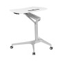 Mobile Sit-Down, Stand-Up Ergonomic Computer Desk - Standing Desk