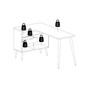 Diana 2 Drawer, 3 Shelf Desk