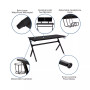 Gaming Desk Bundle - Cup & Headphone Holders/Mouse Pad Top