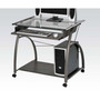 Vincent Computer Desk in Pewter 00118