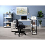 Ievi Writing Desk, White & Black Finish 92752