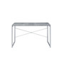 Jurgen Desk, Faux Concrete & Silver