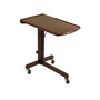 Adjustable Height Lap Top Cart, Antique Walnut