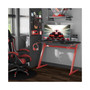 Z-Shaped Gamer Desk w/ Cable Organizer & Controller Rack Red