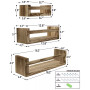 Floating Shelves, Set of 3