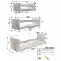Floating Shelves, Set of 3