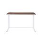 Tyrese Built-in USB Port Writing Desk, Walnut & White Finish 93094