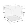 Open Square Storage Bins Set, 2 Pieces