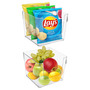 Open Square Storage Bins Set, 2 Pieces