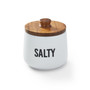 Core Ceramic Salt Cellar with Acacia Wood, Created for Macy's