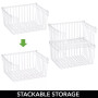 Stackable Food Organizer Storage Basket, Open Front - 2 Pack