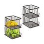 Stackable Food Organizer Storage Basket, Open Front - 4 Pack