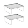 Metal Kitchen Shelf Stackable Organizer Storage Rack, 2 Pack