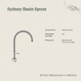 Sydney Basin Spout Antique Brass