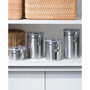 Clamp 4 Piece Canisters with Clear Lids Set