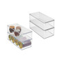 Plastic Kitchen Food Storage Bin with Handle, Lid, 4 Pack