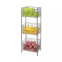 Vertical Standing Kitchen Pantry Food Shelving with 3 Baskets