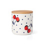 New York Vintage-Like Cherry Dot Canister Set, 2 Piece