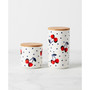 New York Vintage-Like Cherry Dot Canister Set, 2 Piece