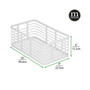 Metal Wire Organizer Basket for Kitchen/Pantry, 6 Pack, Matte White