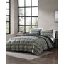 Rugged Plaid Navy Microsuede Down Alt Reversible Comforter Set, Twin