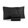 Solid 550 Thread Count 100% Cotton 3-Pc. Sheet Set, Twin, Created for Macy's