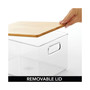 Plastic Kitchen Food Storage Bin with Lid, Medium - 4 Pack