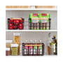Metal Food Organizer Storage Basket - 8 Pack - Matte Black/Natural