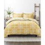 Home Collection 3 Piece Premium Ultra Soft Daisy Medallion Reversible Comforter Set, Queen