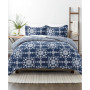 Home Collection 3 Piece Premium Ultra Soft Daisy Medallion Reversible Comforter Set, Queen