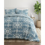 Home Collection 3 Piece Premium Ultra Soft Daisy Medallion Reversible Comforter Set, Queen