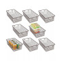 Modern Metal Kitchen Basket with Handles - 8 Pack