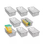 Modern Metal Kitchen Basket with Handles - 8 Pack