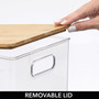 Plastic Kitchen Food Storage Bin with Lid, XSmall - 8 Pack