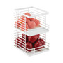 Modern Metal Wire Kitchen Cabinets, Pantry, Small, Matte White - 2 Pack
