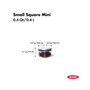 Pop Small Square Mini Food Storage Container