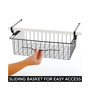 Metal Under Kitchen Pantry Shelf Hanging Bin Basket