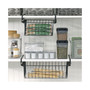 Metal Under Kitchen Pantry Shelf Hanging Bin Basket