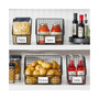 Slanted Front Kitchen Pantry Storage Organizer Basket - 2 Pack